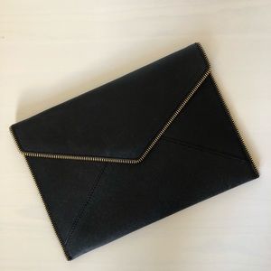 Rebecca Minkoff Textured Leather Envelope Clutch